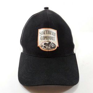 Southern Comfort Vintage Black & White Mesh Snapback Truckers Baseball Cap